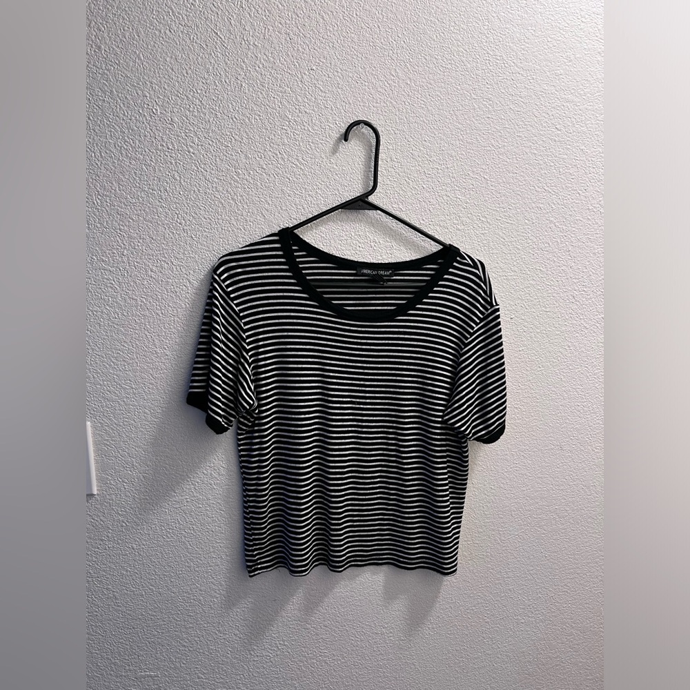 American dream crew neck crop top